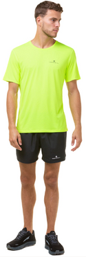 Ronhill | Men's Core S/S Tee | Fluo Yellow Black | L