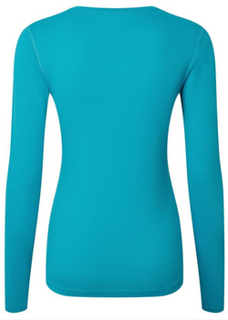 Ronhill | Wmn's Core L/S Tee | Azure/Bright White | XS