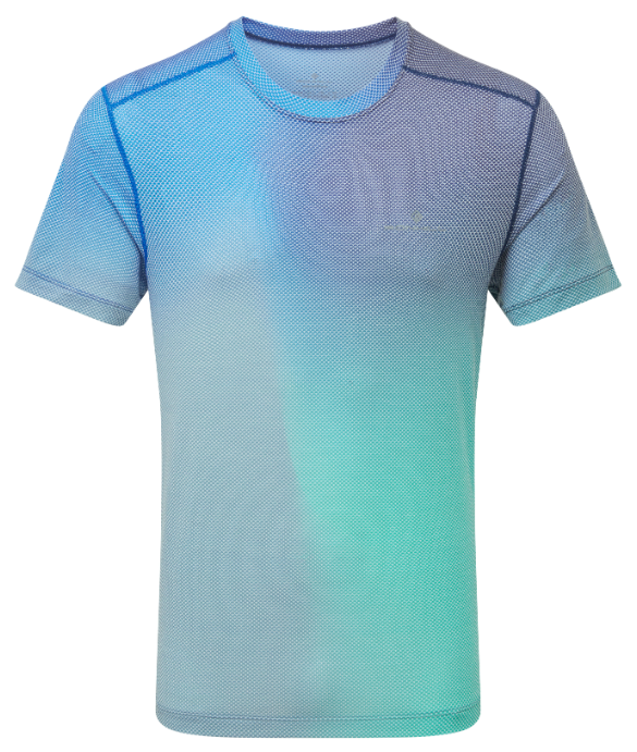 Ronhill | Men’s Tech Golden Hour Tee | DarkNavy/Laguna Merge | S