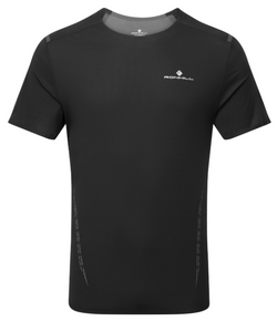 Ronhill | Men's Tech Race S/S Tee | Black/Artemis | L