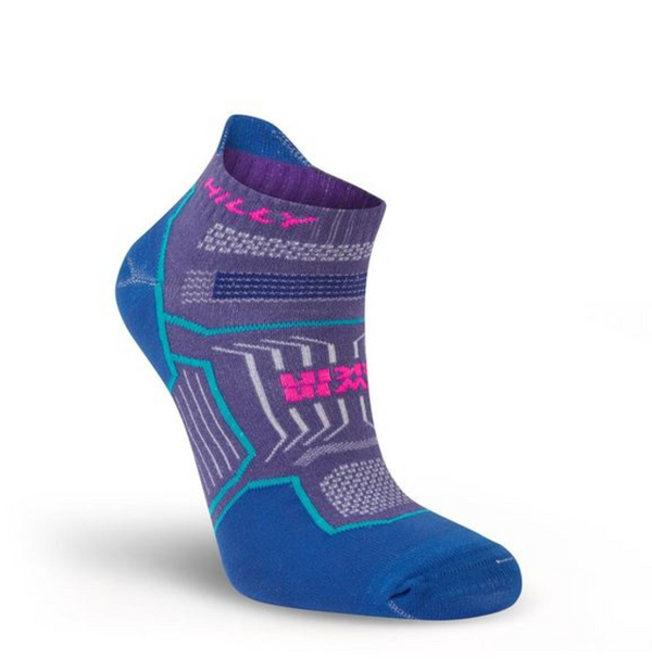 Hilly | Twin Skin | Socklet | Med | Grape/Blue | L