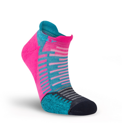 Hilly | Active | Socklet | Min | Fluo Pink/Teal | S