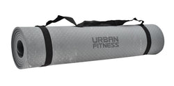 UFE Patterned TPE Yoga Mat 6mm - Charcoal
