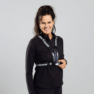 Bee Safe | Led Harness - USB Phone pocket Glow - Silver