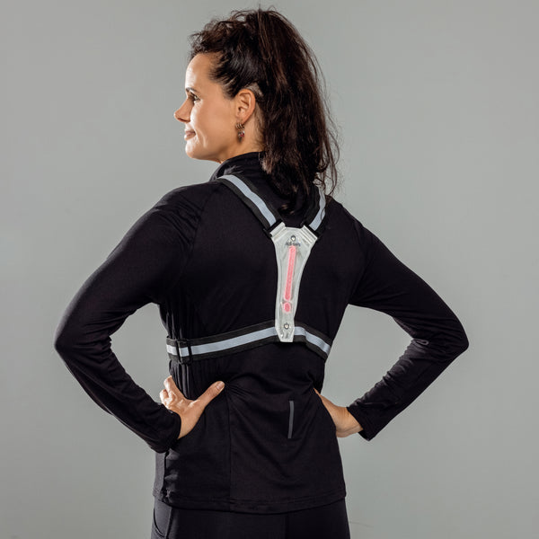 Bee Safe | Led Harness - USB Phone pocket Glow - Silver