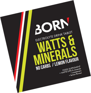 Born | Tablet watts & minerals | Lemon | 8x20 stuks