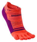 Hilly | Toes | Socklet Min | Hot Coral/ Grape Juice/ Charcoal | Small