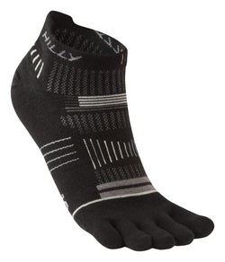 Hilly | Toes | Socklet Min | Black/ Grey/ Light Grey | Small