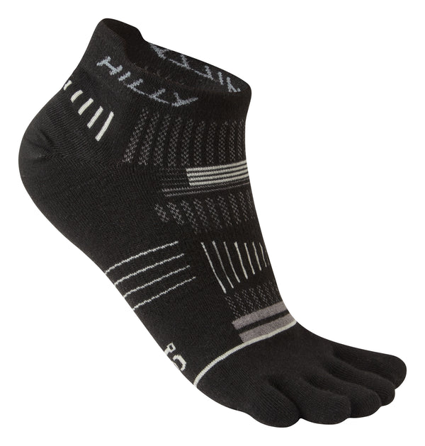 Hilly | Toes | Socklet Min | Black/ Grey/ Light Grey | Small