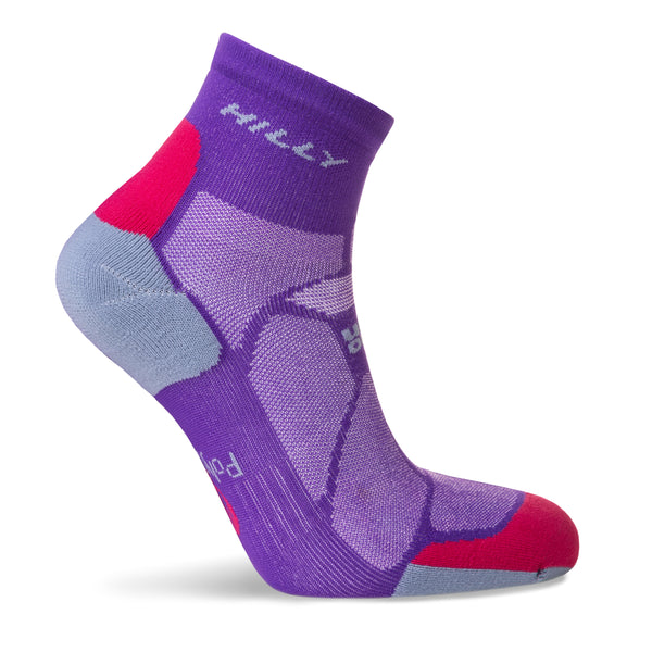 Hilly | Marathon Fresh | Anklet Min | Purple/ Pink/ Grey | Medium