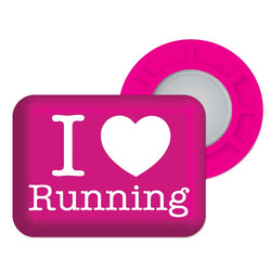 BibBits - I love running pink