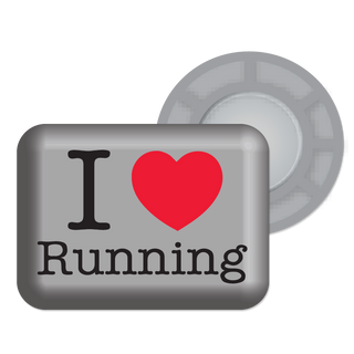 BibBits | I love running | Silver