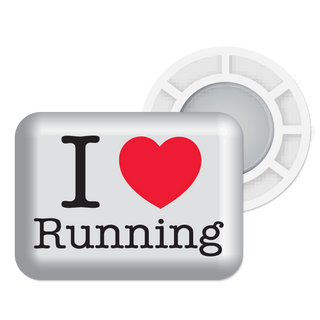 BibBits | I love running | White