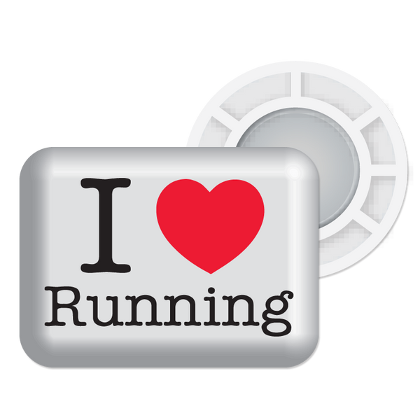 BibBits | I love running | White