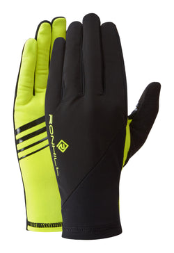 Ronhill | Wind-Block Glove | Black/Fluo Yellow | M