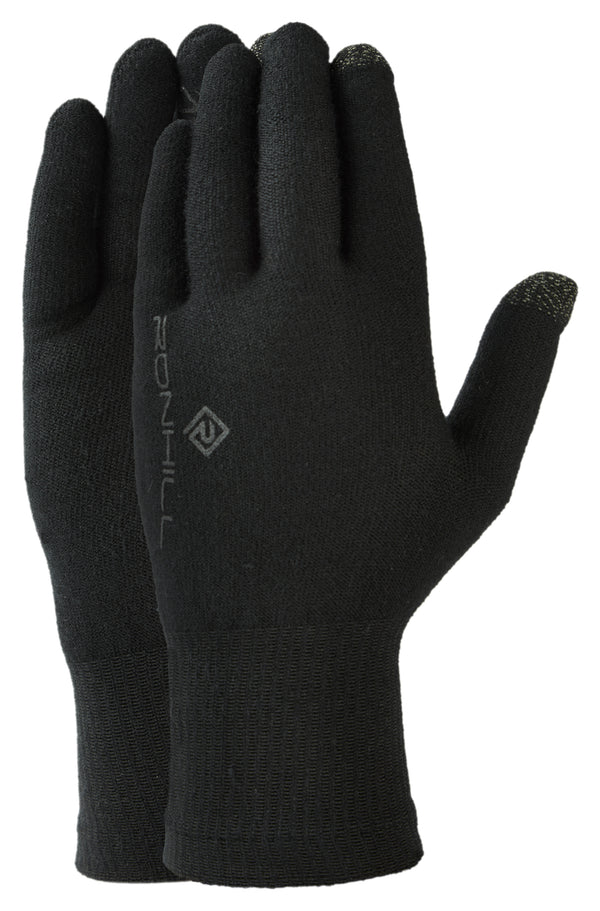 Ronhill | Merino Seamless Glove | Black | L