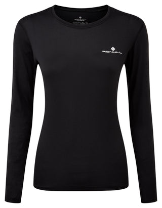 Ronhill | Wmn's Core L/S Tee | Black/Bright White | L