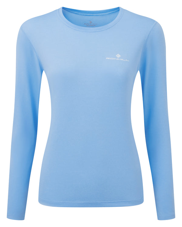 Ronhill | Wmn's Core L/S Tee | Cornflower Blue/Bright White | M