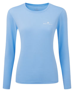 Ronhill | Wmn's Core L/S Tee | Cornflower Blue/Bright White | S
