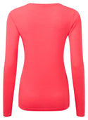 Ronhill | Wmn's Core L/S Tee | Hot Pink/Black | XS