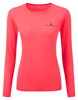 Ronhill | Wmn's Core L/S Tee | Hot Pink/Black | S