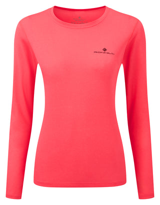 Ronhill | Wmn's Core L/S Tee | Hot Pink/Black | XL