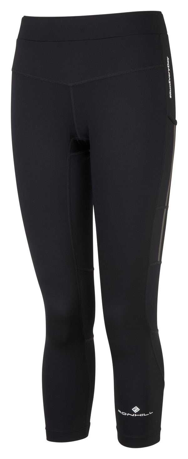 Ronhill | Wmn's Tech Revive Stretch Crop Tight | All Black | 14