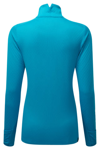 RonHill | Wmn's Tech Prism 1/2 Zip Tee | Kingfisher/Grape | M