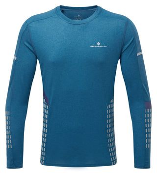 Ronhill | Men's Tech Afterhours L/S Tee | Admiral/Limestn/Rflct | S