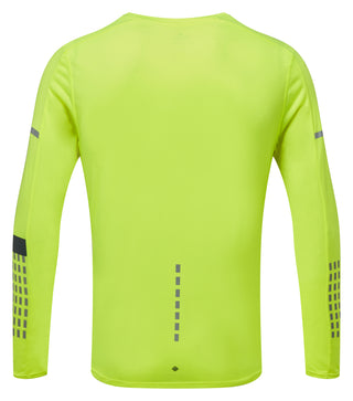 Ronhill | Men's Tech Afterhours L/S Tee | FlYel/Charcoal/Rflct | M