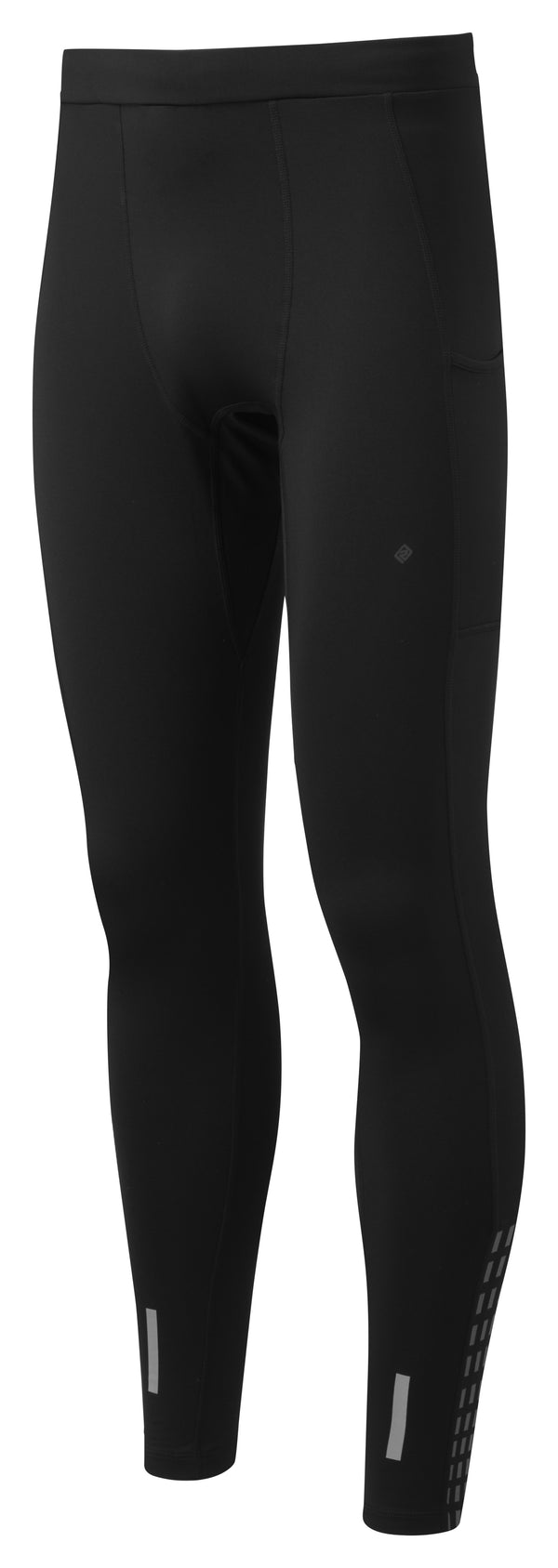 RonHill | Men's Tech Afterhours Tight | Black/Charcoal/Rflct | S