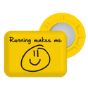 BibBits | Running makes me smile | Yellow