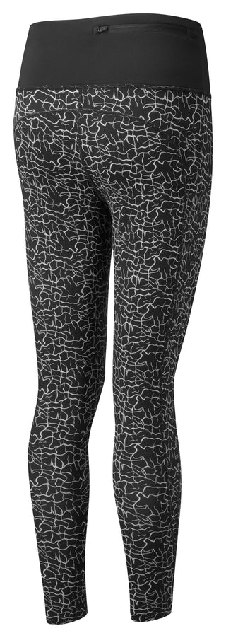 Ronhill | Wmn's Life Crop Tight | Black/Mono Ripple | XS