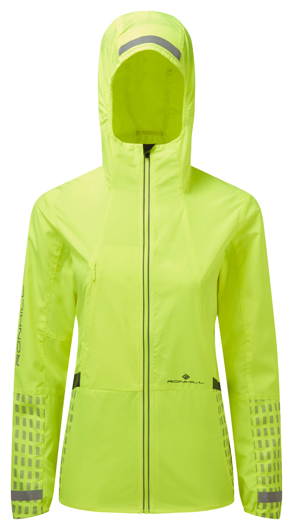 RonHill | Wmn's Tech Afterhours Jacket |  Fluo Yellow/Charcoal/Reflect | M